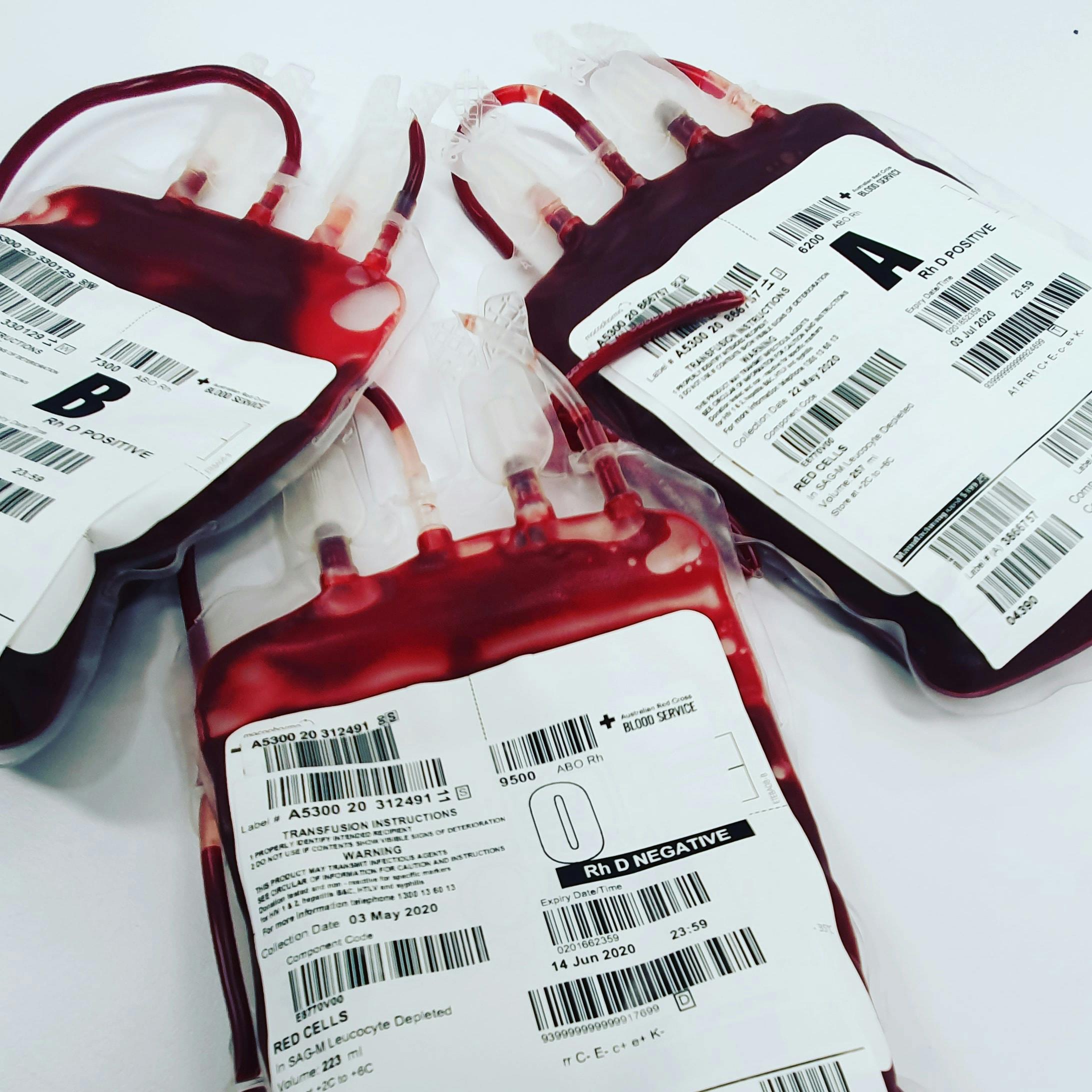 Hands joined together representing blood donors and recipients